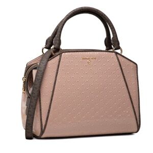 NWT Michael Kors Blush Embossed Satchel